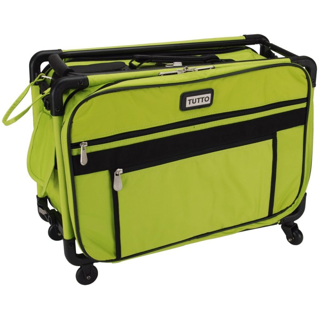 Tutto Lime Medium Machine Tote with Wheels