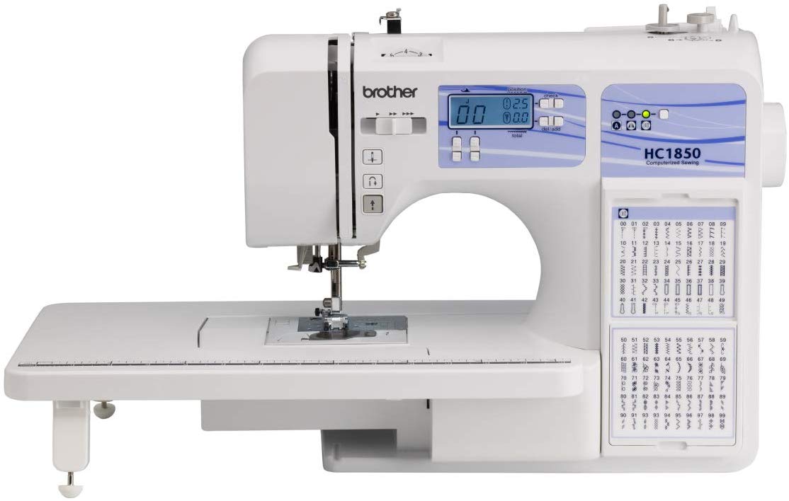 brother hc1850 sewing and quilting machine with 185 built in stitches
