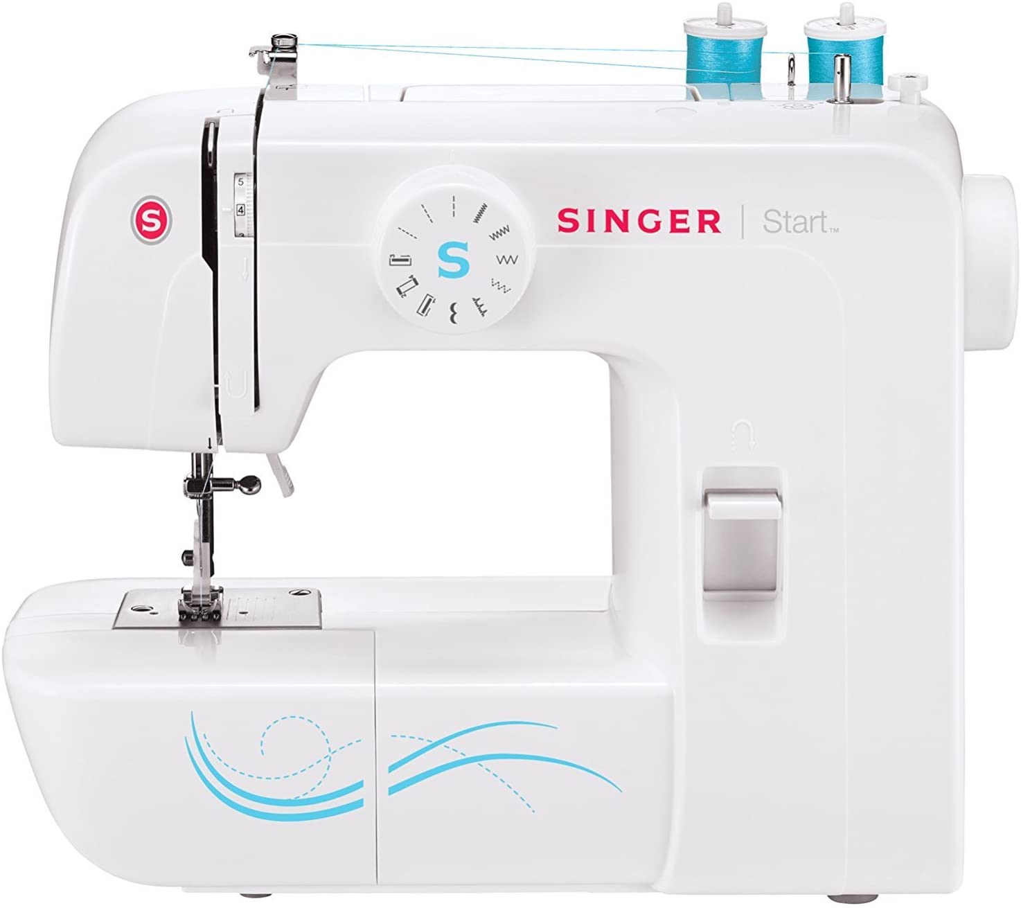 singer starts 1304 sewing machine isolated on white background