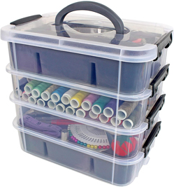 Stackable Plastic Storage Organizer