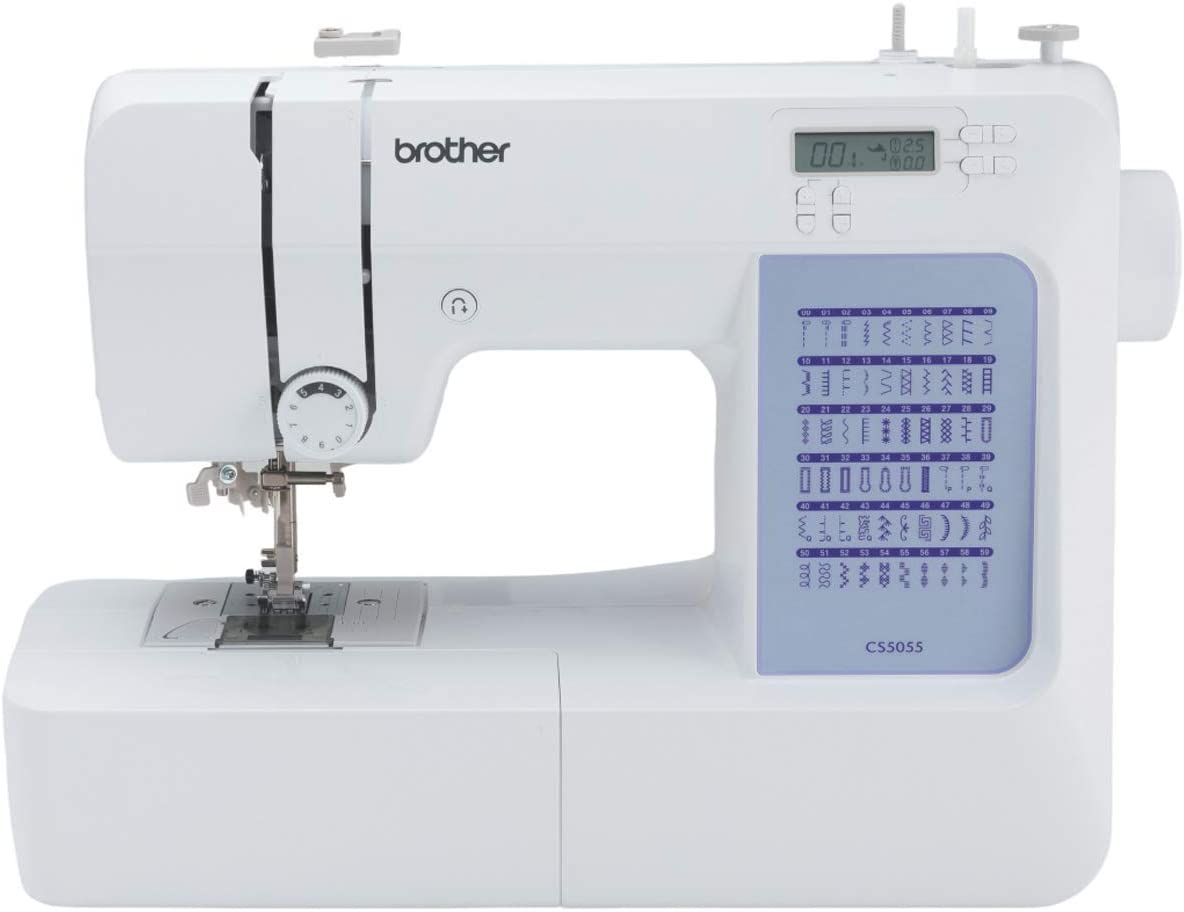 brother cs5055 computerized sewing machine isolated on white background