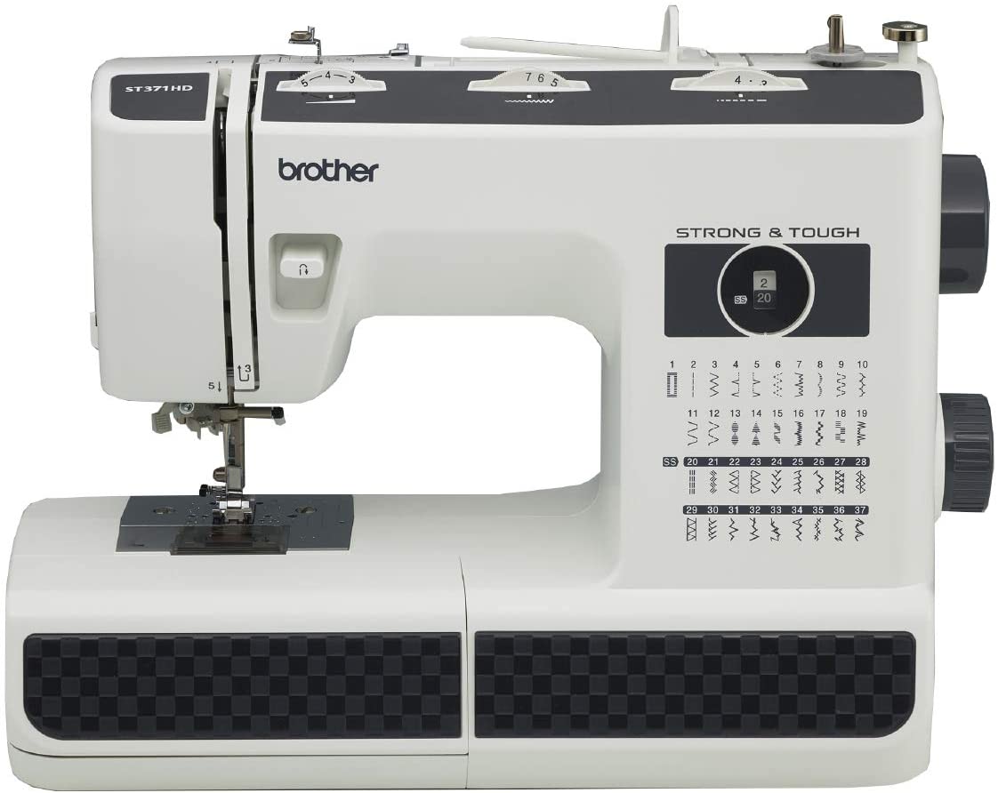 brother st371hd mini sewing machine isolated on white background