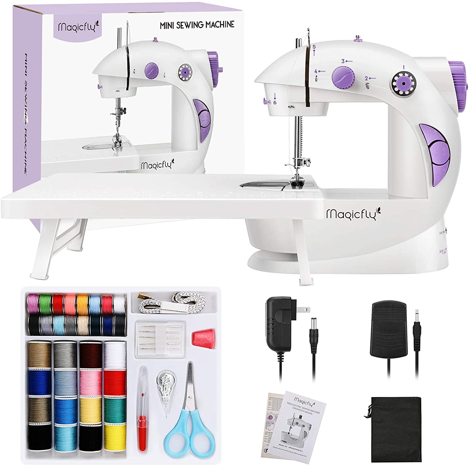 magicfly mini sewing machine for beginner with accessories