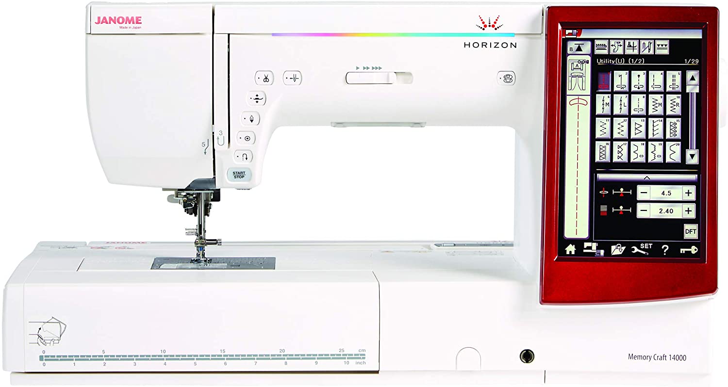 janome horizon memory craft 14000 sewing embroidery machine