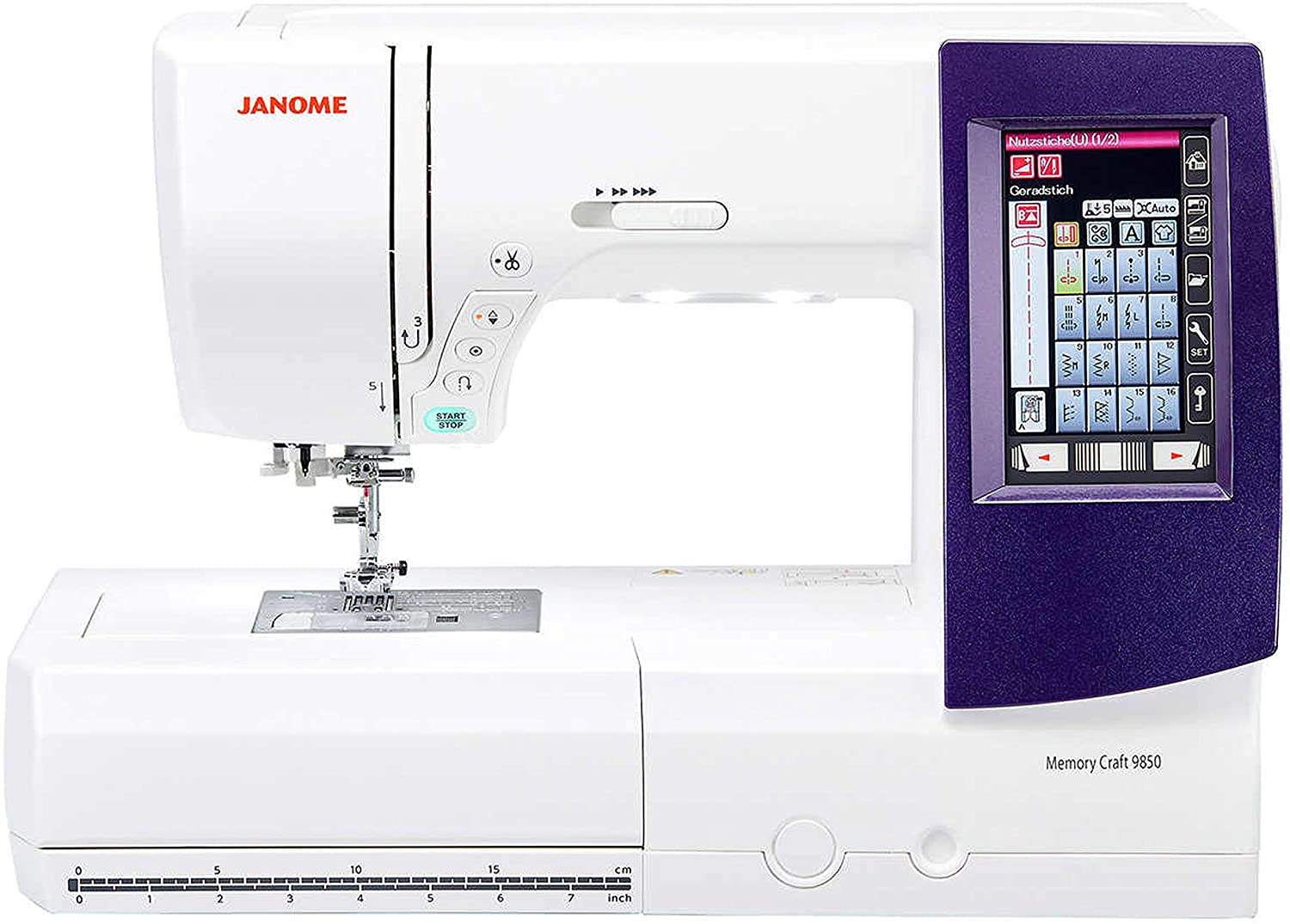 janome 9850 horizon memory craft embroidery and sewing machine